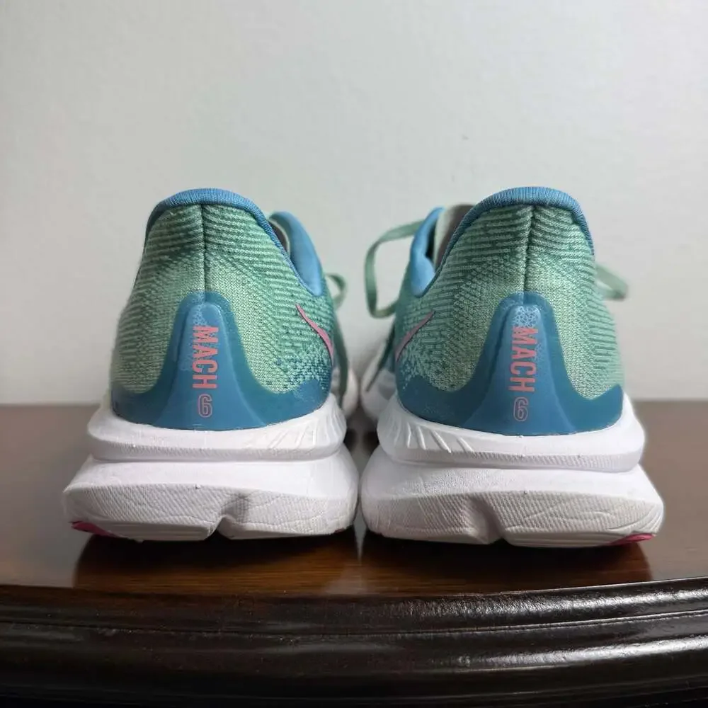Hoka Mach 6 Jadeite/Alpine Blue Women's Running Shoes US Size 8.5B